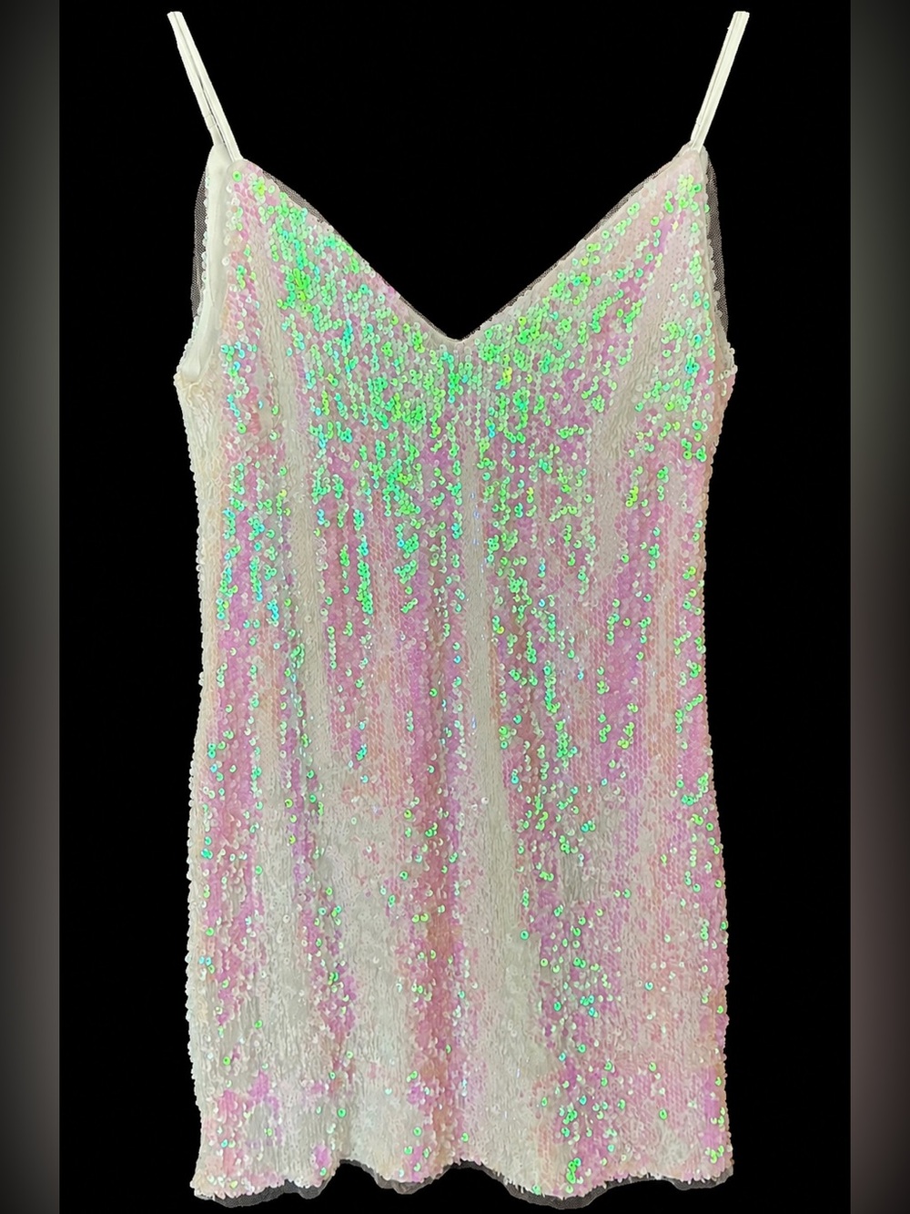 Lulu’s Pink Iridescent Sequin Mini Dress | Birthday Bachelorette Party